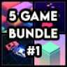 BUNDLE 5 GAMES | Admob + GDPR + Unity