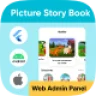 Picture Story Books for Kids with Firebase Backend + Web Admin Panel Full App ready to publish