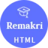 Remakri - Education Course HTML Template