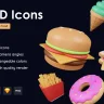 Junk Food Pack - Customizable 3D Icons