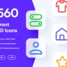 560 Front 3D Icons