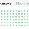 NAVICONS. Icons in 4 styles