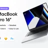 MacBook Pro 16inch Mockups